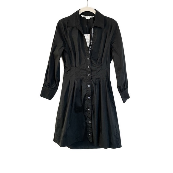 Veronica Beard Polina Button Front Pleated Shirt Dress Size 2 NWT - Picture 6 of 7